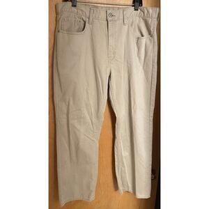 Levis Pants‎ Mens 36x30 Chino Twill Cotton Flat Front Brown